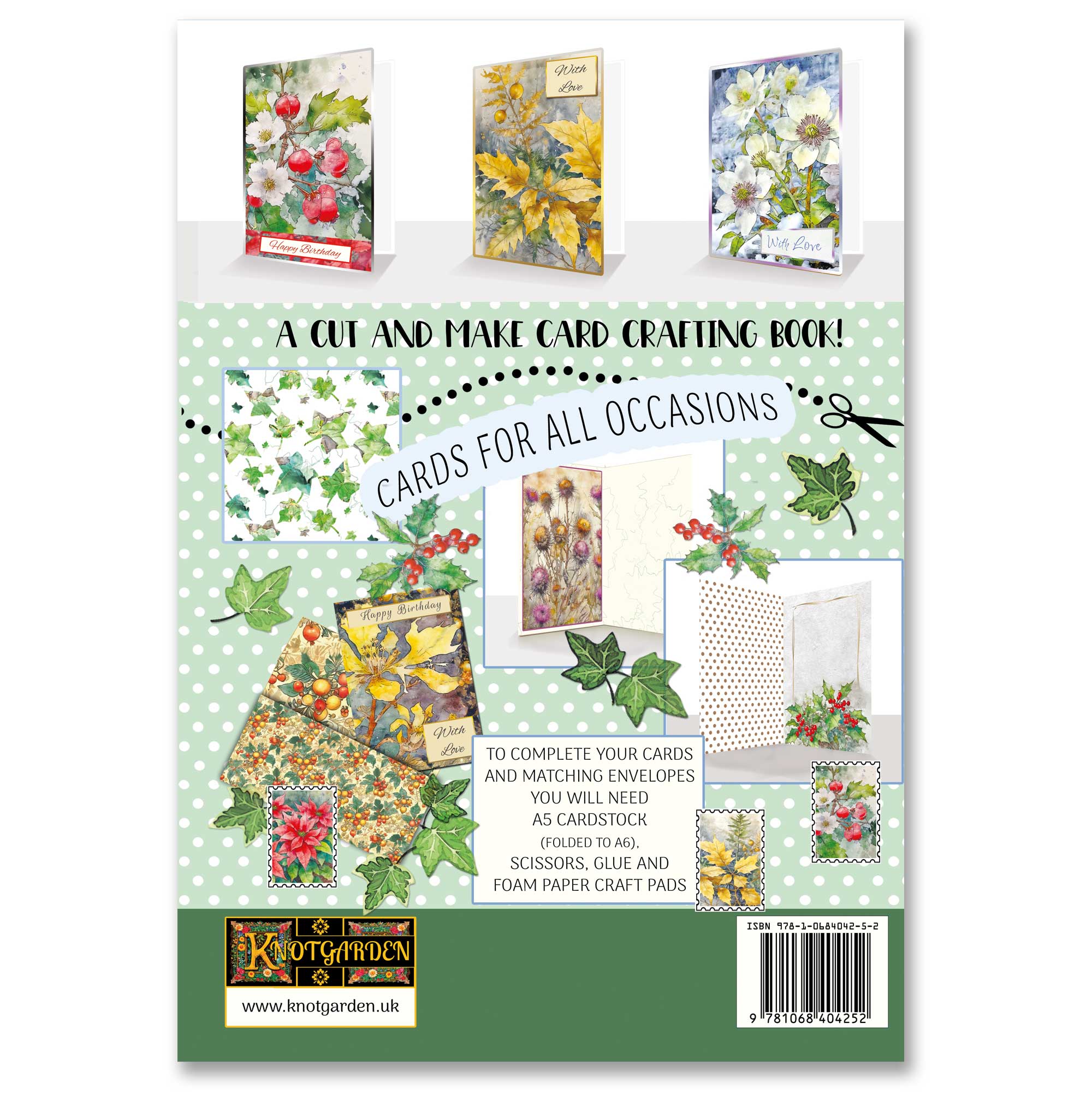 Winter Flowers : A Luxury Card Making Book : A Card Kit Book to cut and make your own Greeting Cards